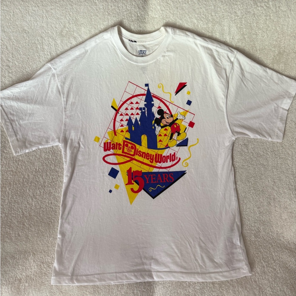 Walt Disney World Vault Collection 15 Years Mickey Graphic Tee - White